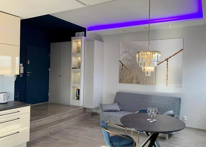 アパート Sunset Apartments Darlowko