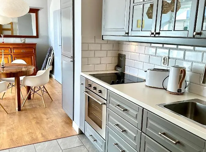 アパート Sunset Apartments Darlowko *