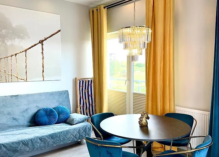 アパート Sunset Apartments Darlowko *